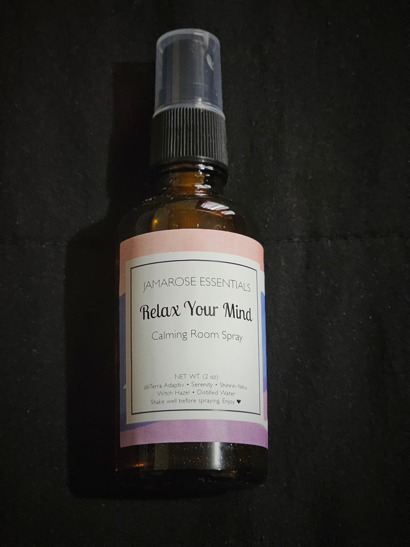 Relax Your Mind - Calming Room Spray/Linen Mist (2 oz)